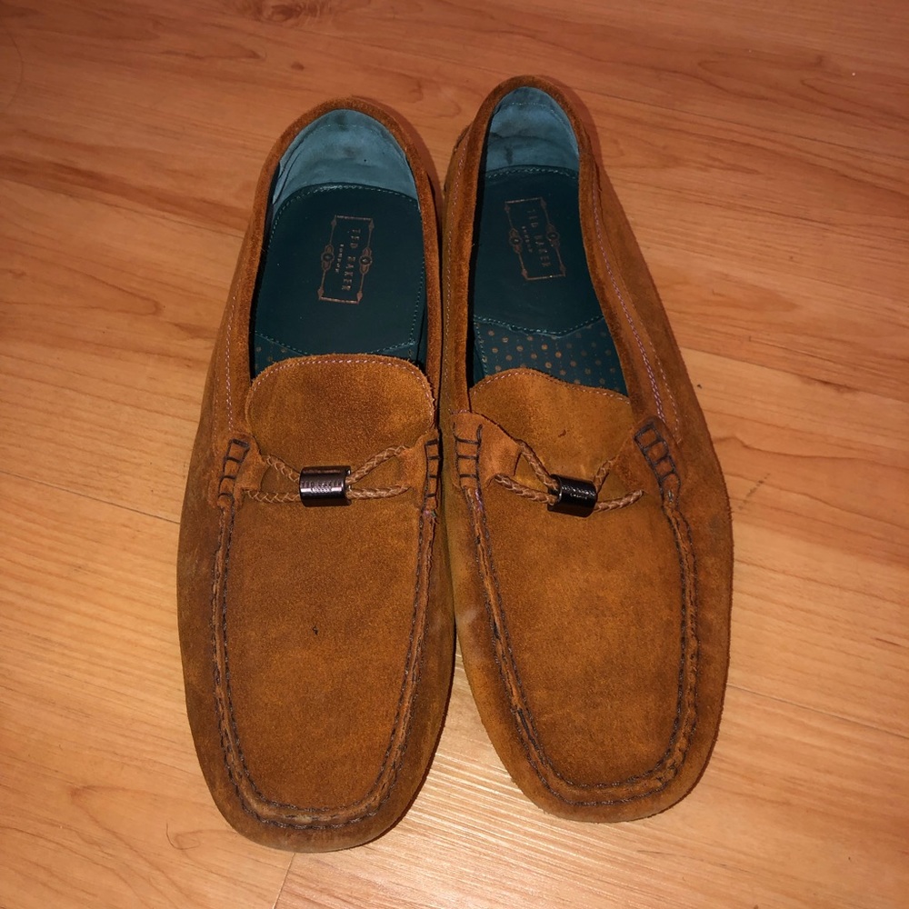 Ted Baker Men's Carlsun Suede Driving Loafers Shoes